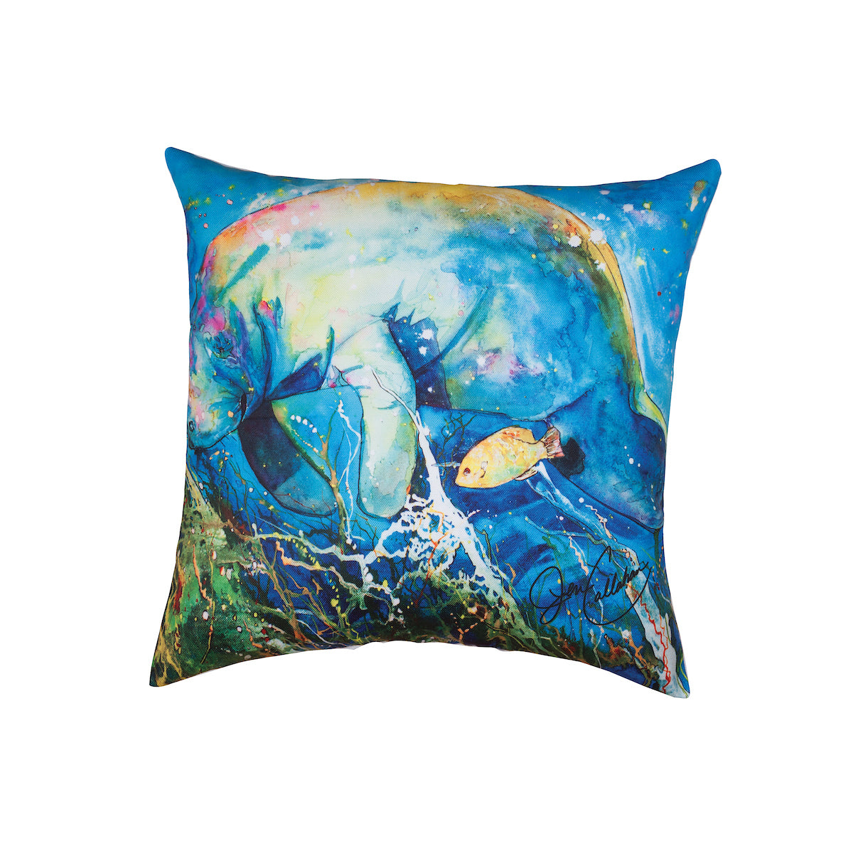 Manatee Barrier Reef Pillow