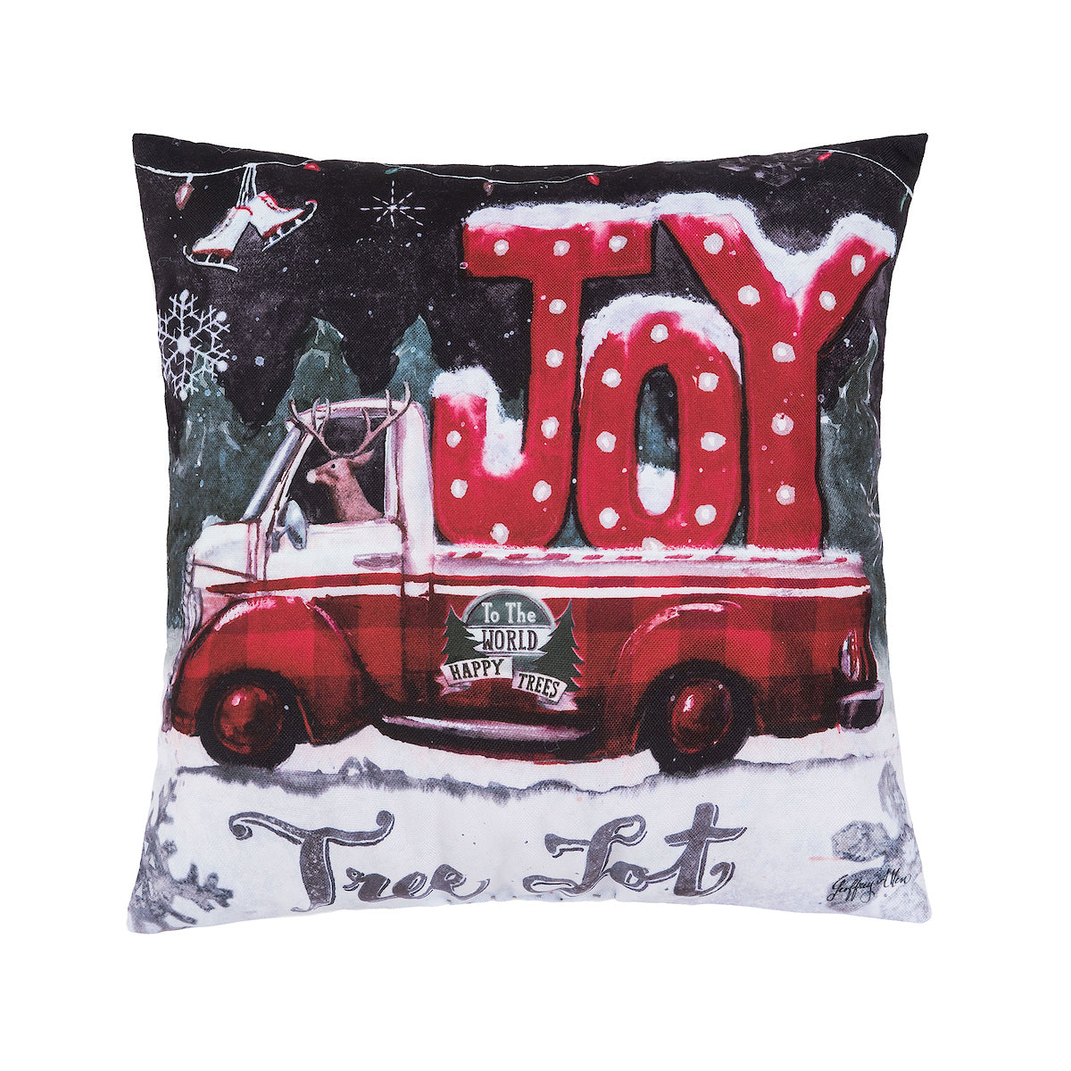 Tree Lot Joy Indoor Outdoor Pillow