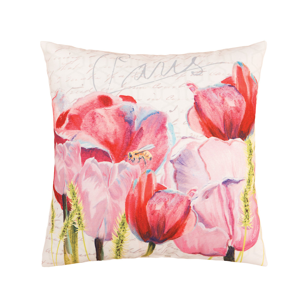 Tulips Indoor Outdoor Pillow