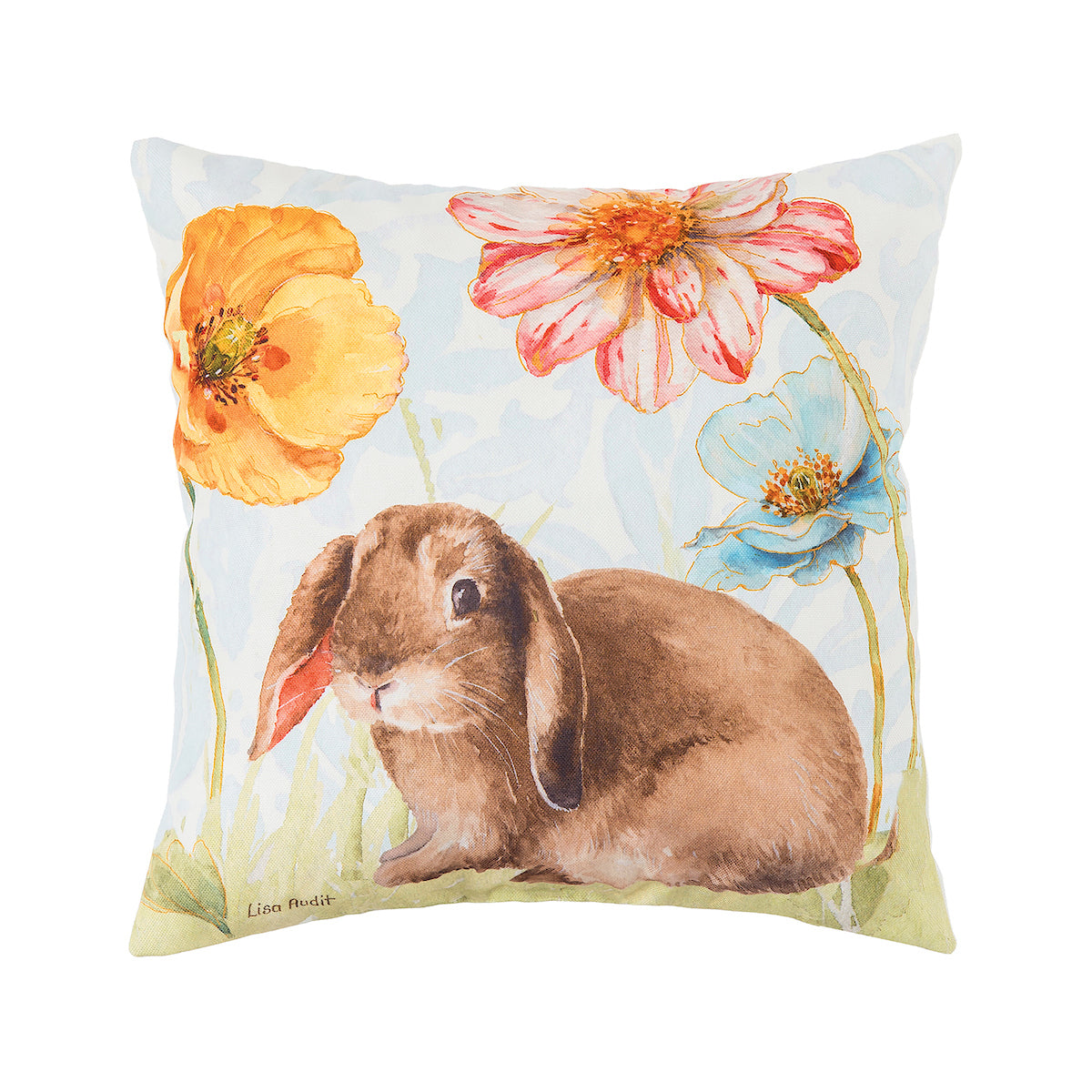 Floppy Ear Bunny Indoor Outdoor Pillow