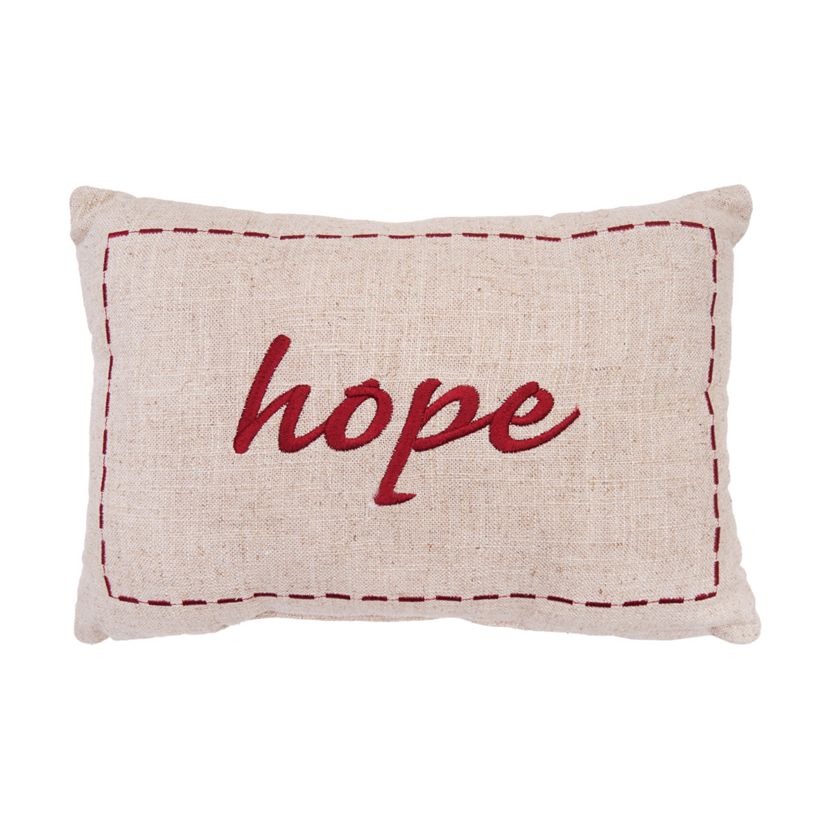 Embroidered Hope Pillow