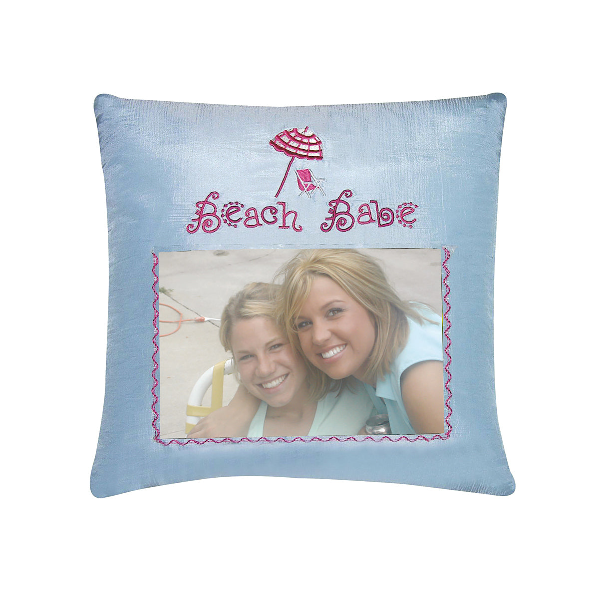 Beach Babe Picture Mini Pillow