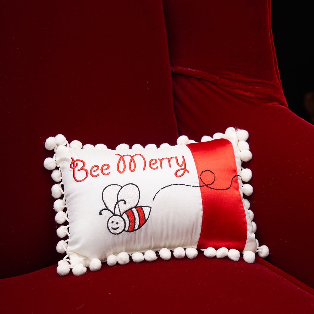 Bee Merry Pillow