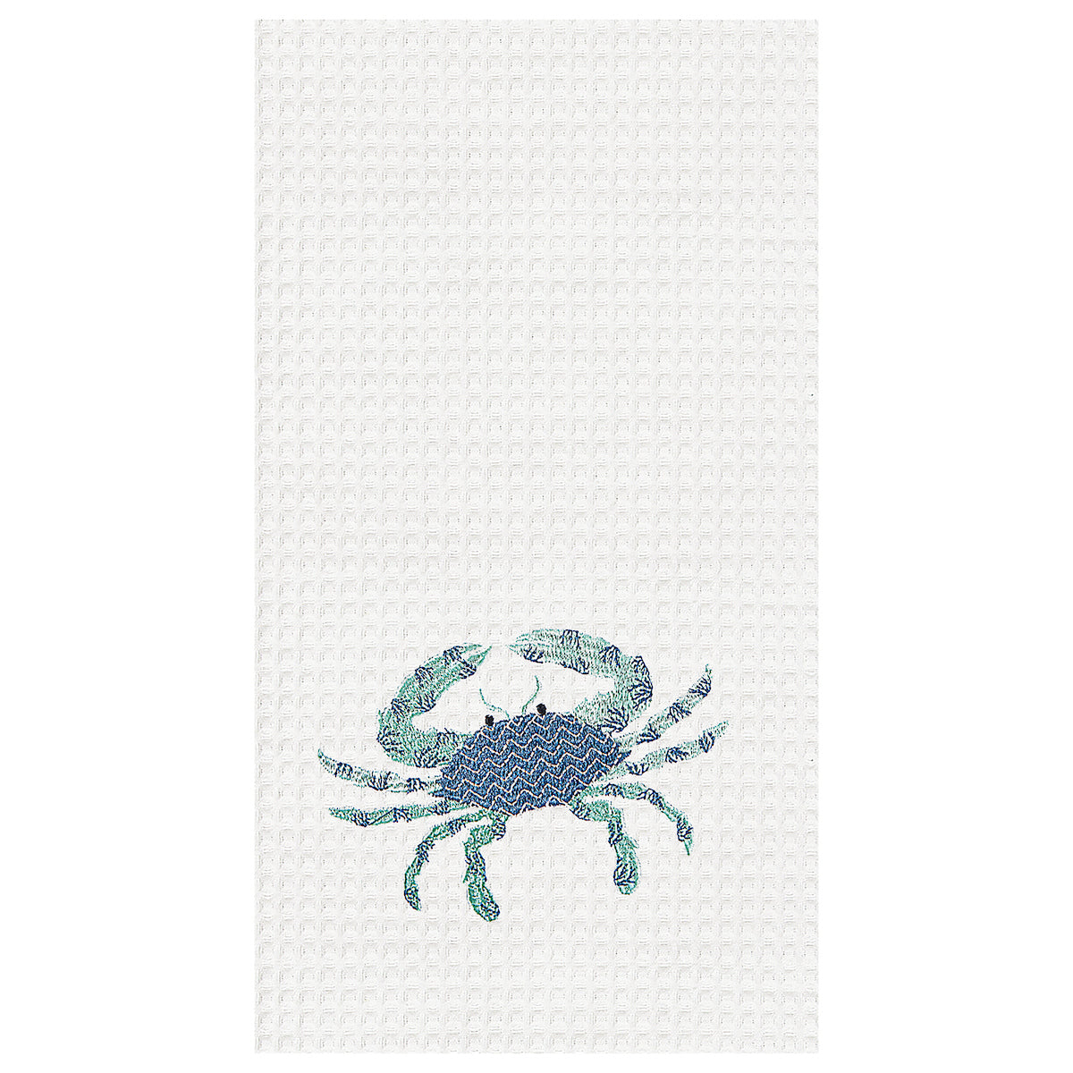 Crab Waffle Weave Kitchen Towel
