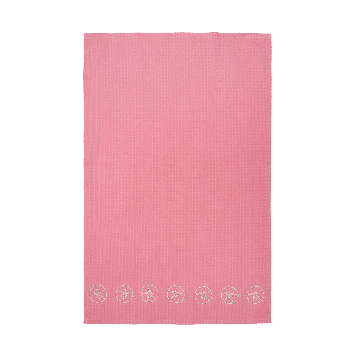Sand Dollar Waffle Weave Kitchen Towel