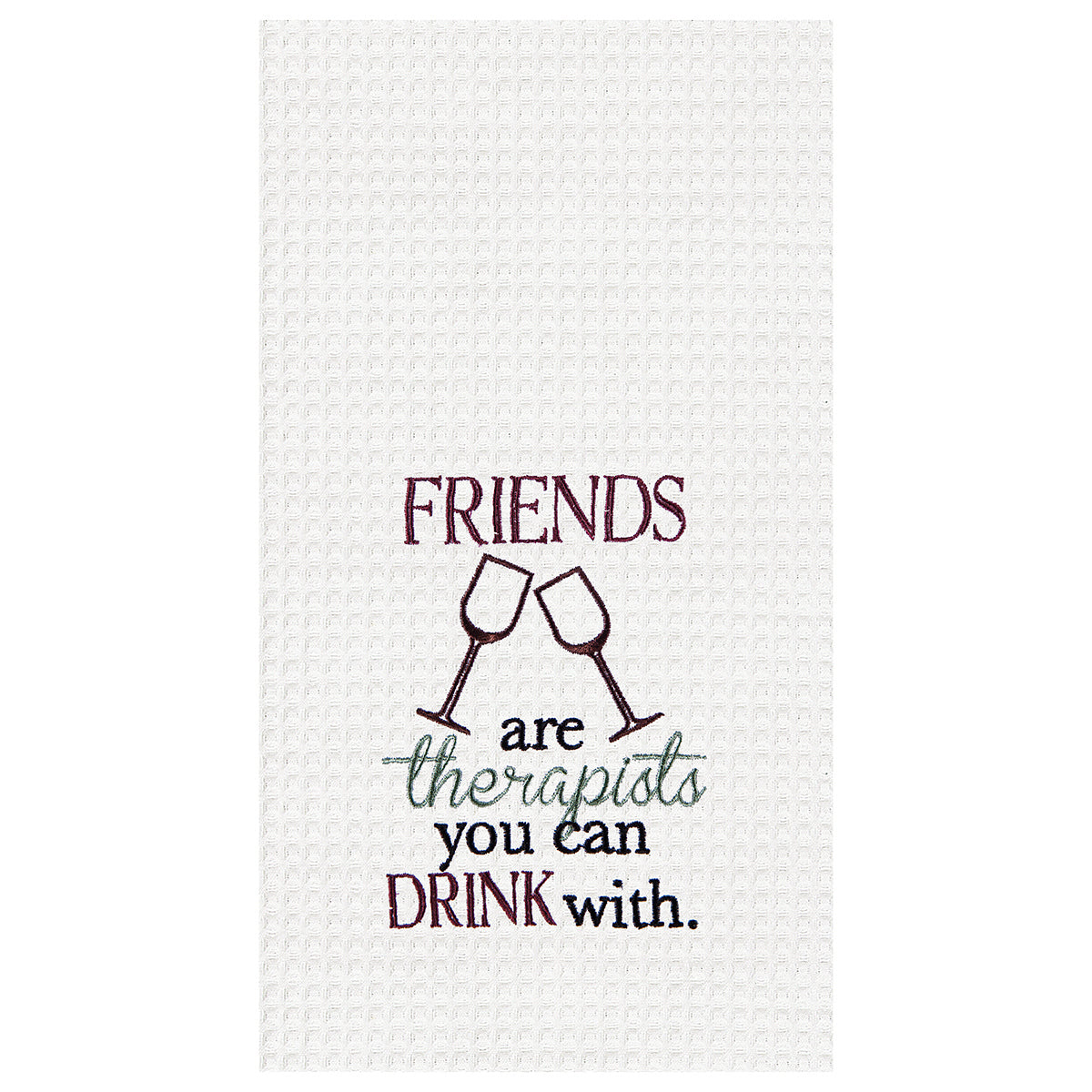 Friends Waffle Weave Kitchen Towel
