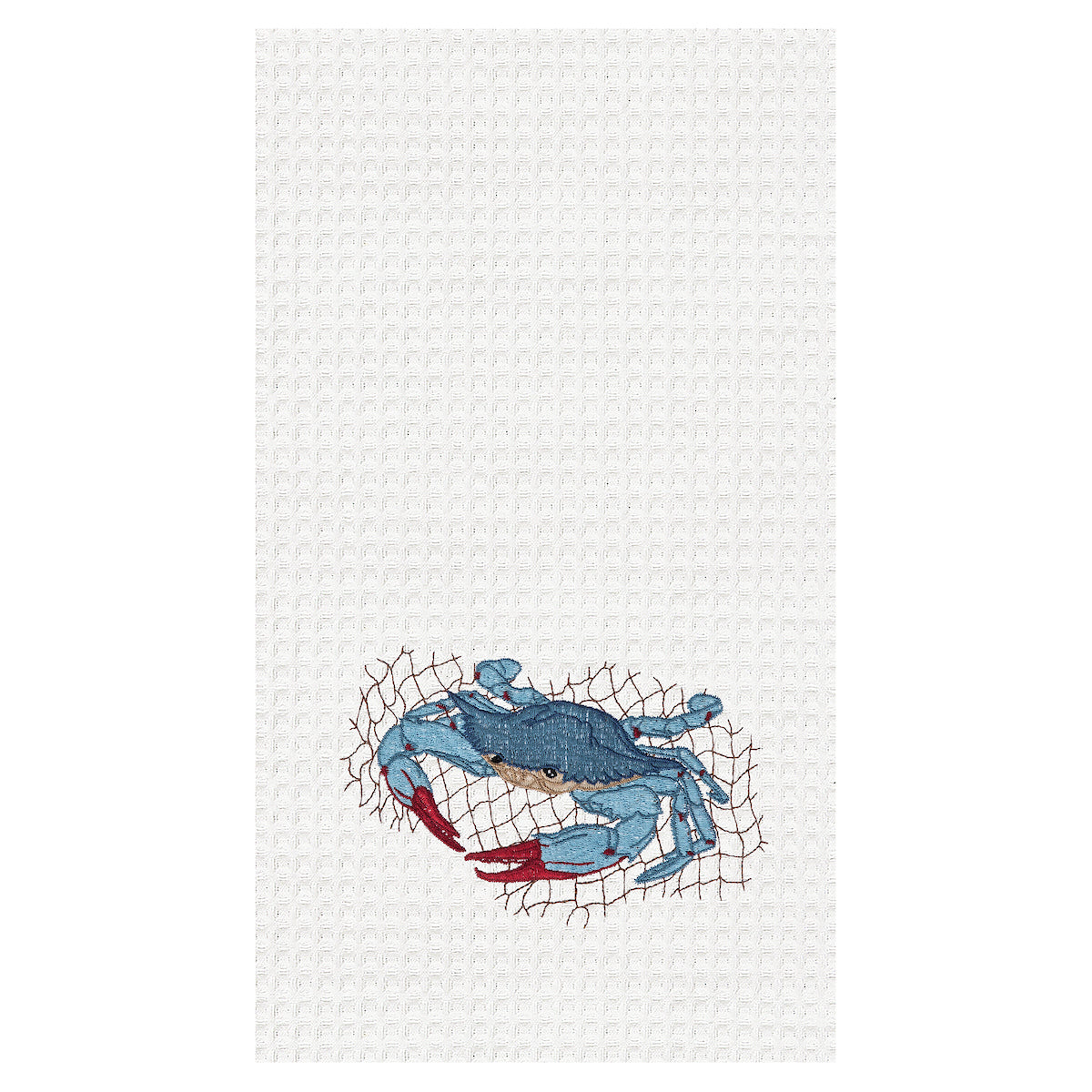 Catch of the Day Waffle Weave Kitchen Towel