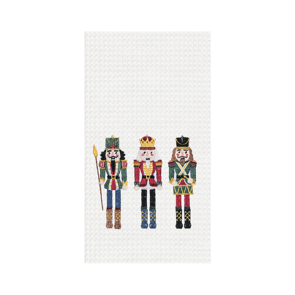 Nutcrackers Trio Waffle Weave Kitchen Towel