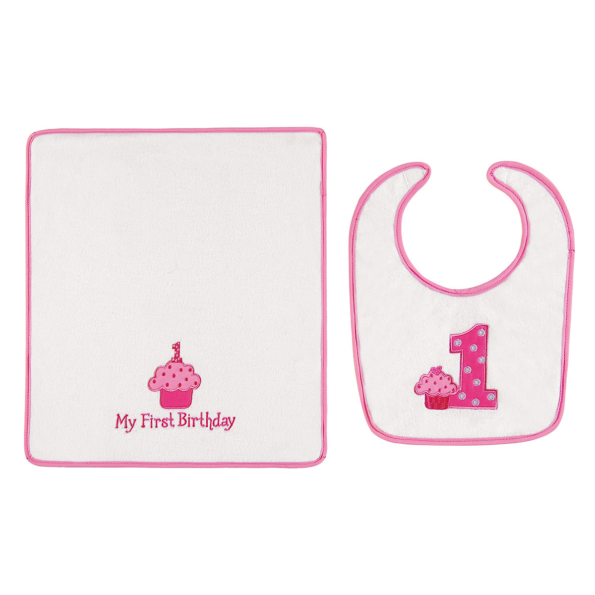 My 1st Birthday Bib & Burp Cloth