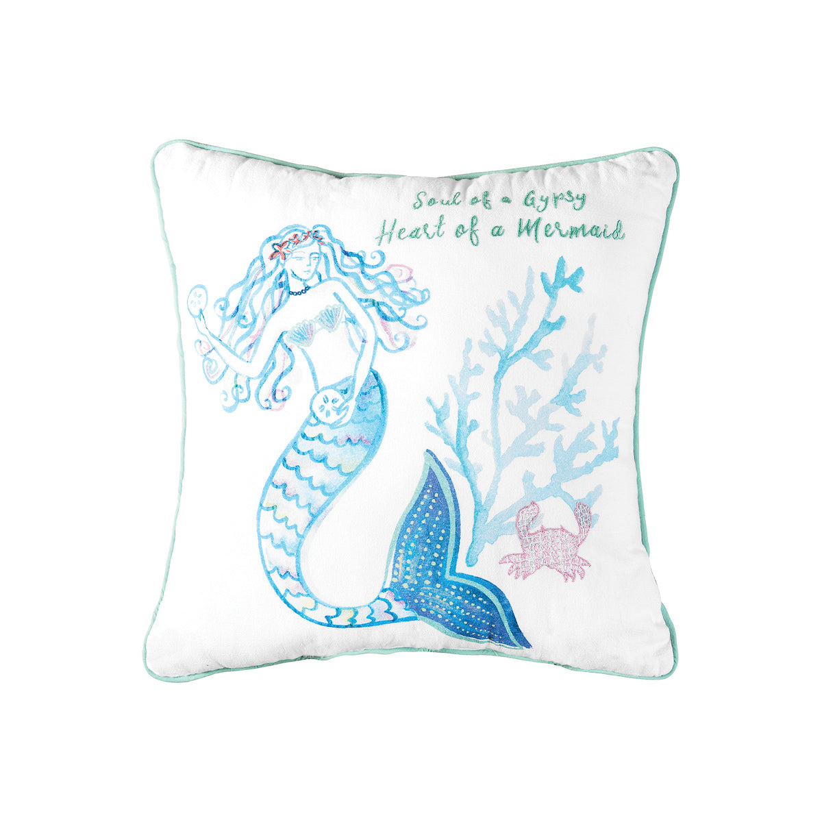 Mermaid Garden Soul of A Gypsy Pillow