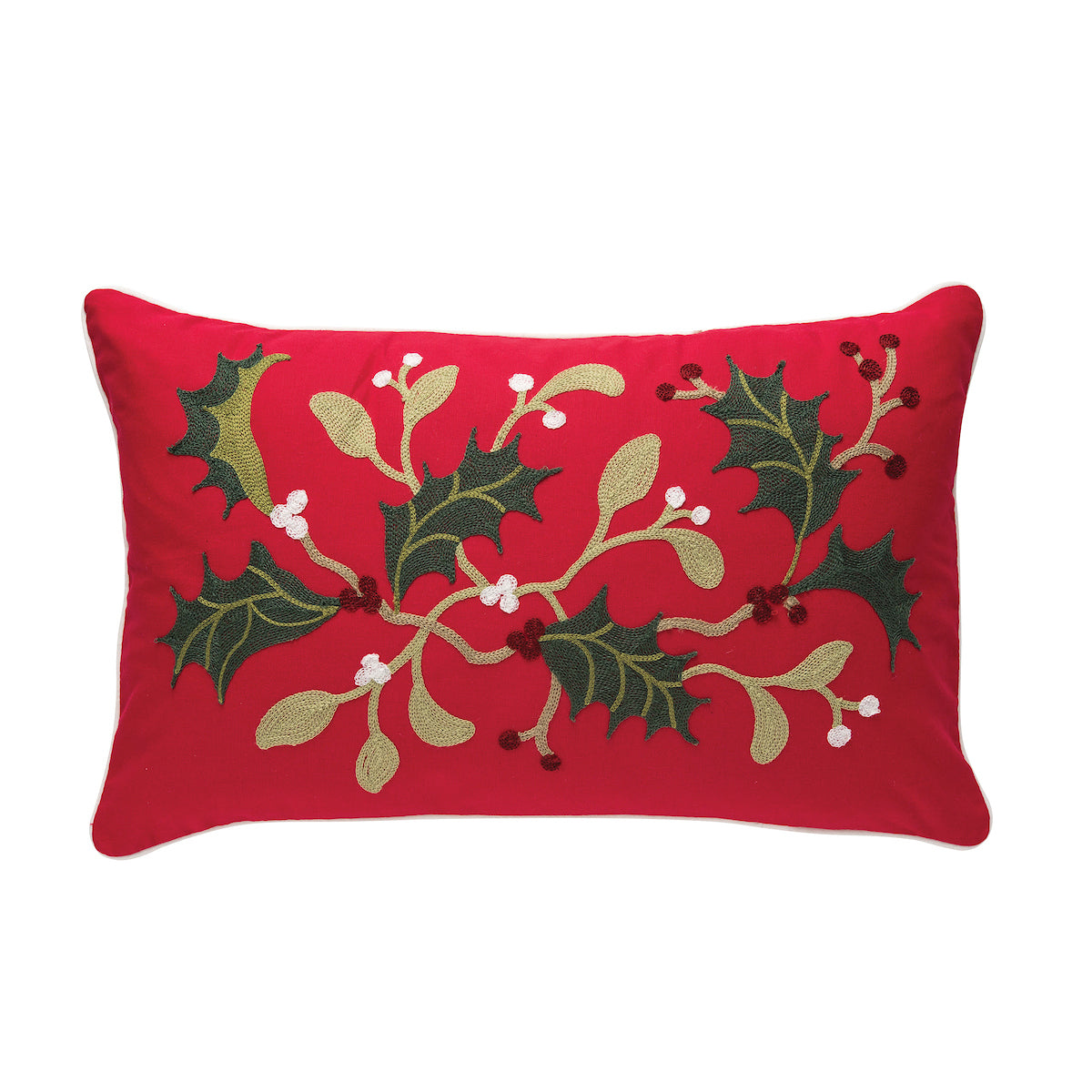 Holly Branch Pillow