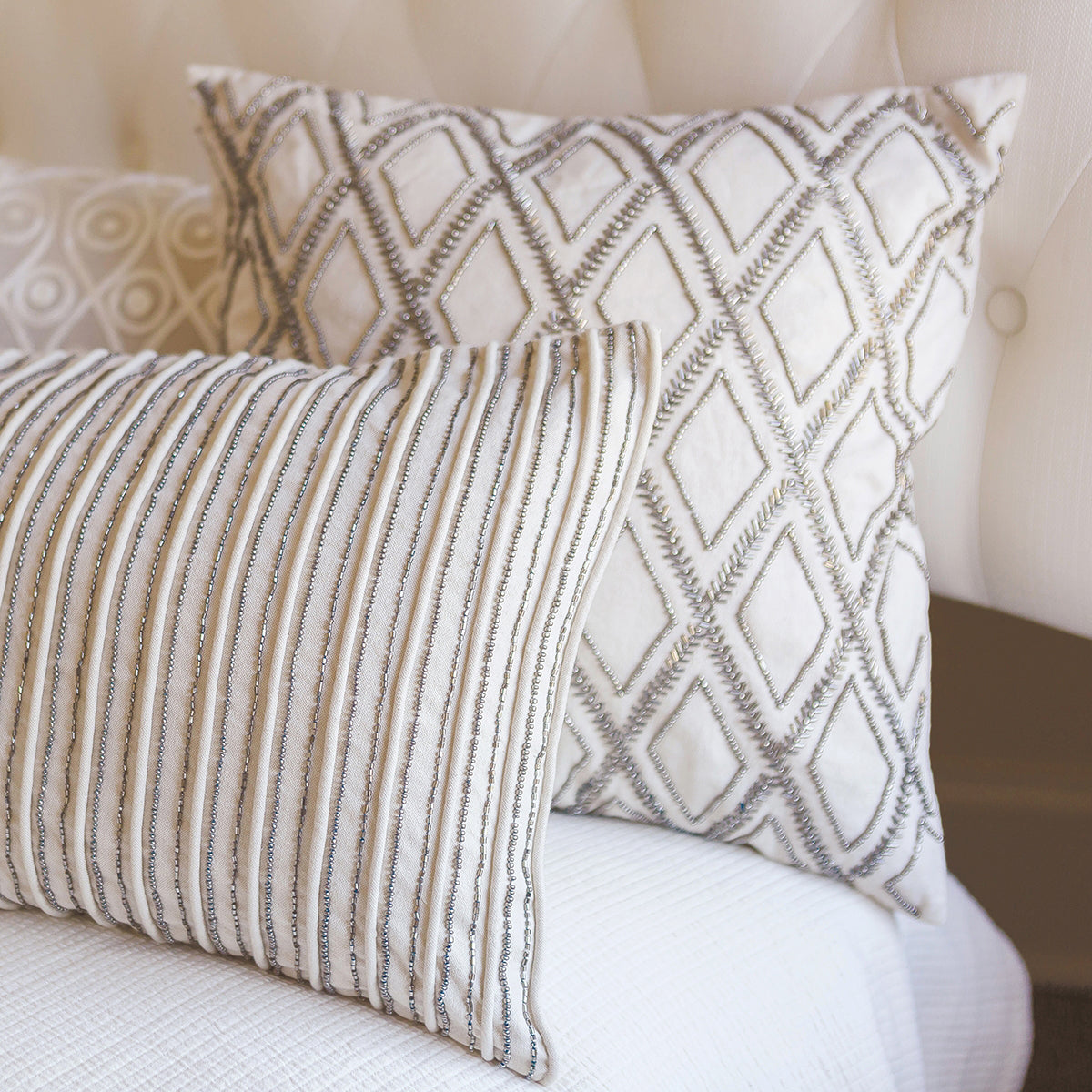 Graphite Stripe Pillow