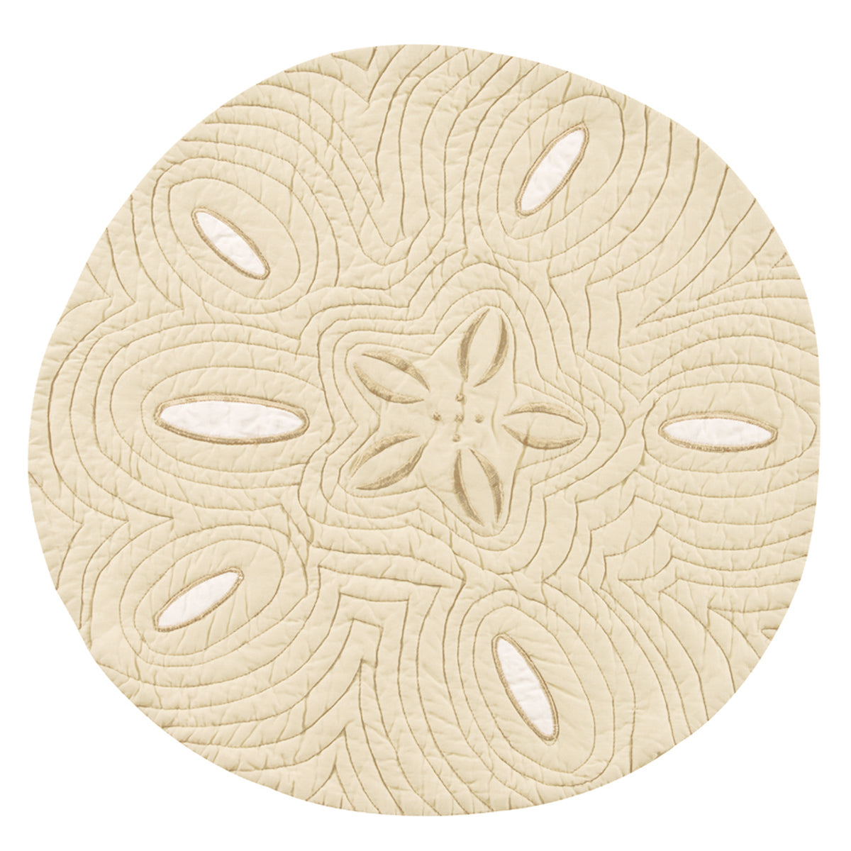 Sand Dollar Quilted Shaped Placemat