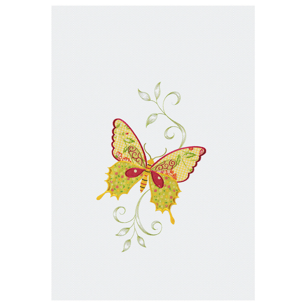 Pink Butterfly Kitchen Towel