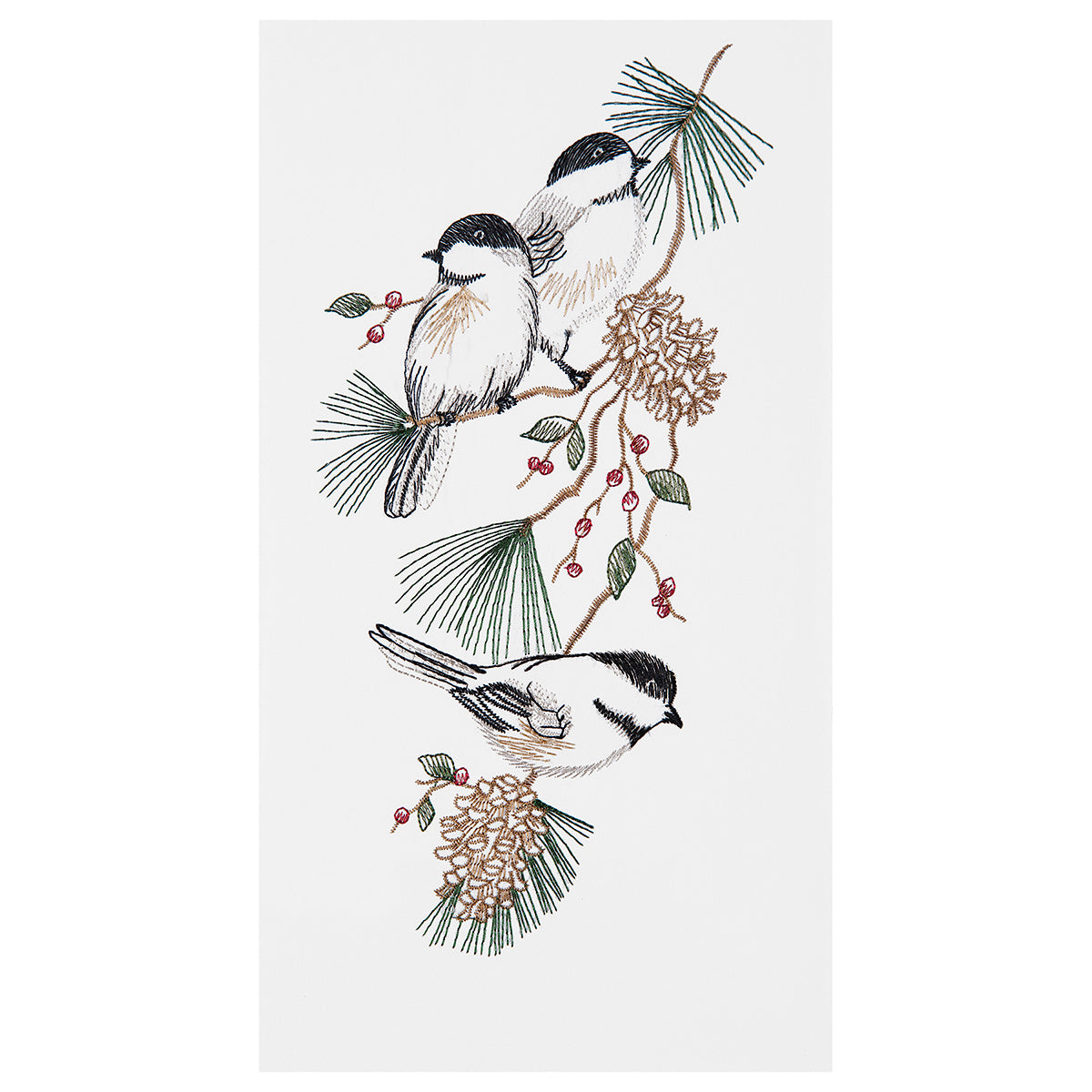 Chickadees Flour Sack Kitchen Towel