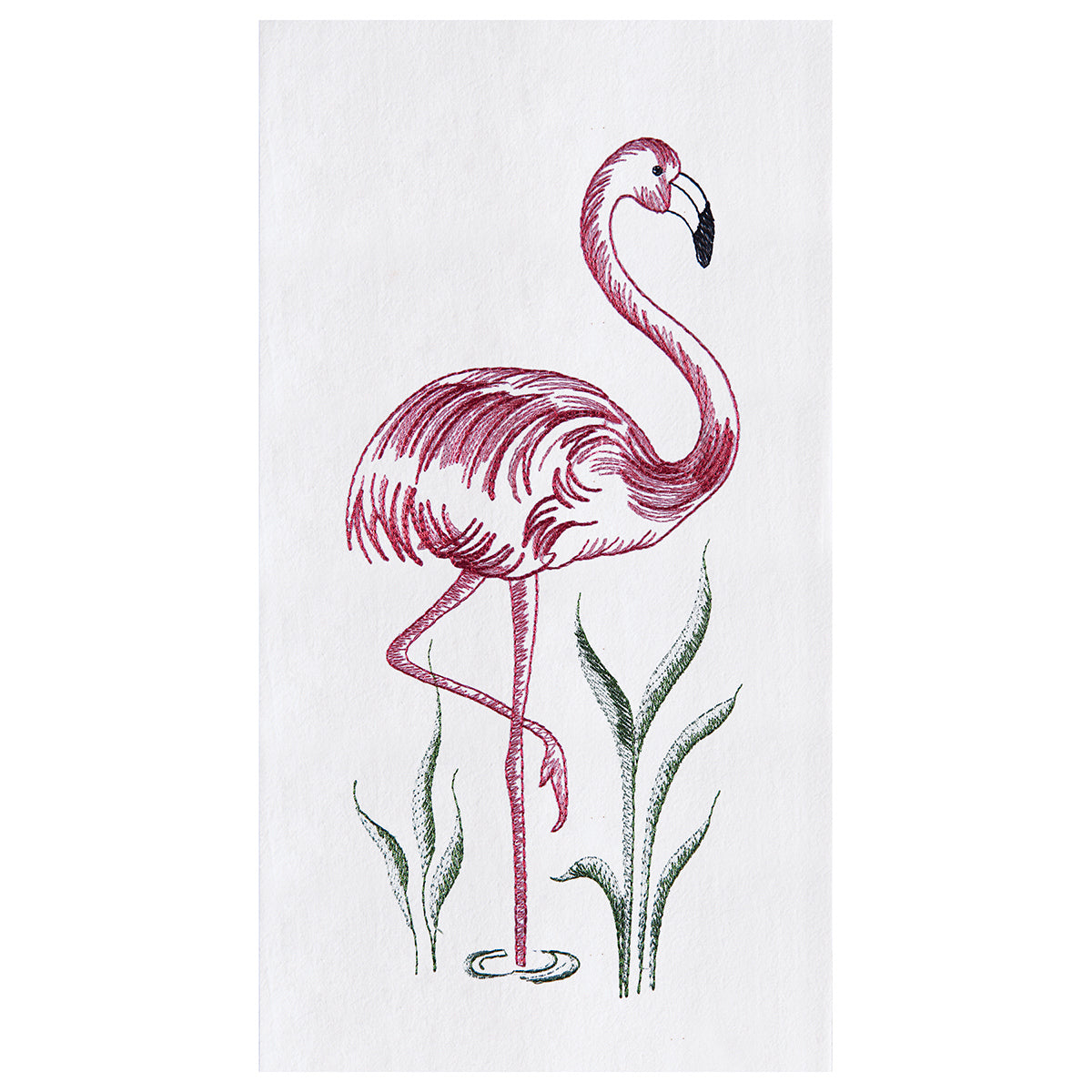 Flamingo Flour Sack Kitchen Towel