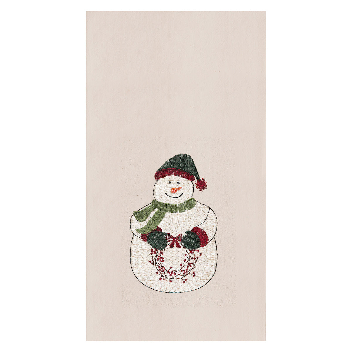 Holly Snowman Kitchen Towel