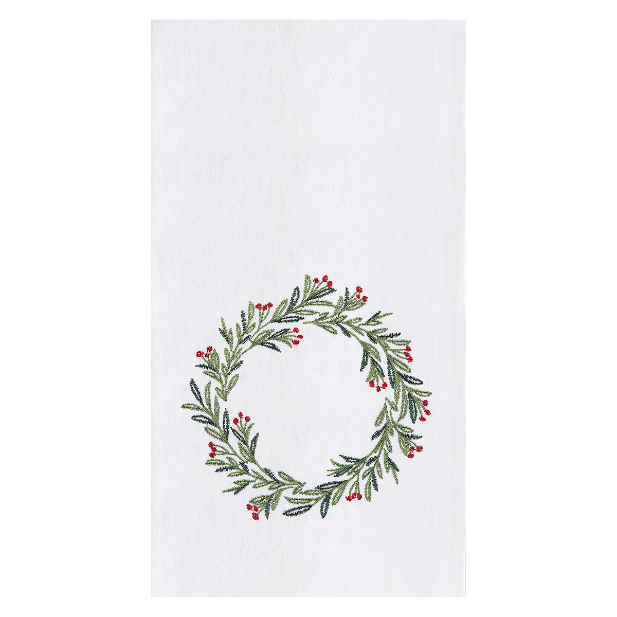 Merry Holly Flour Sack Kitchen Towel