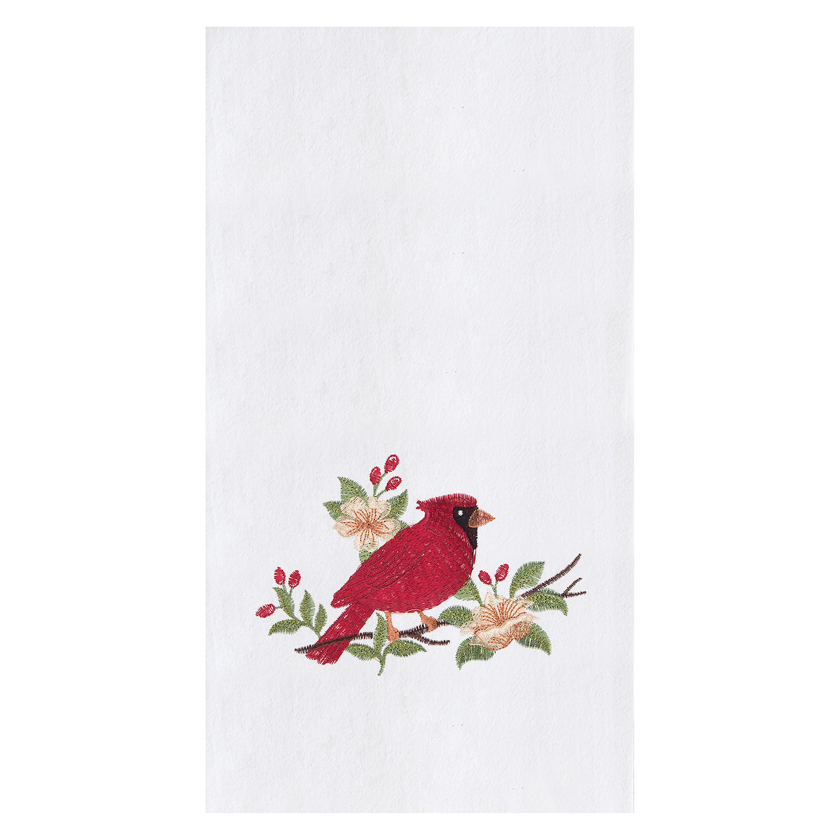 Cardinal Blossom Flour Sack Kitchen Towel