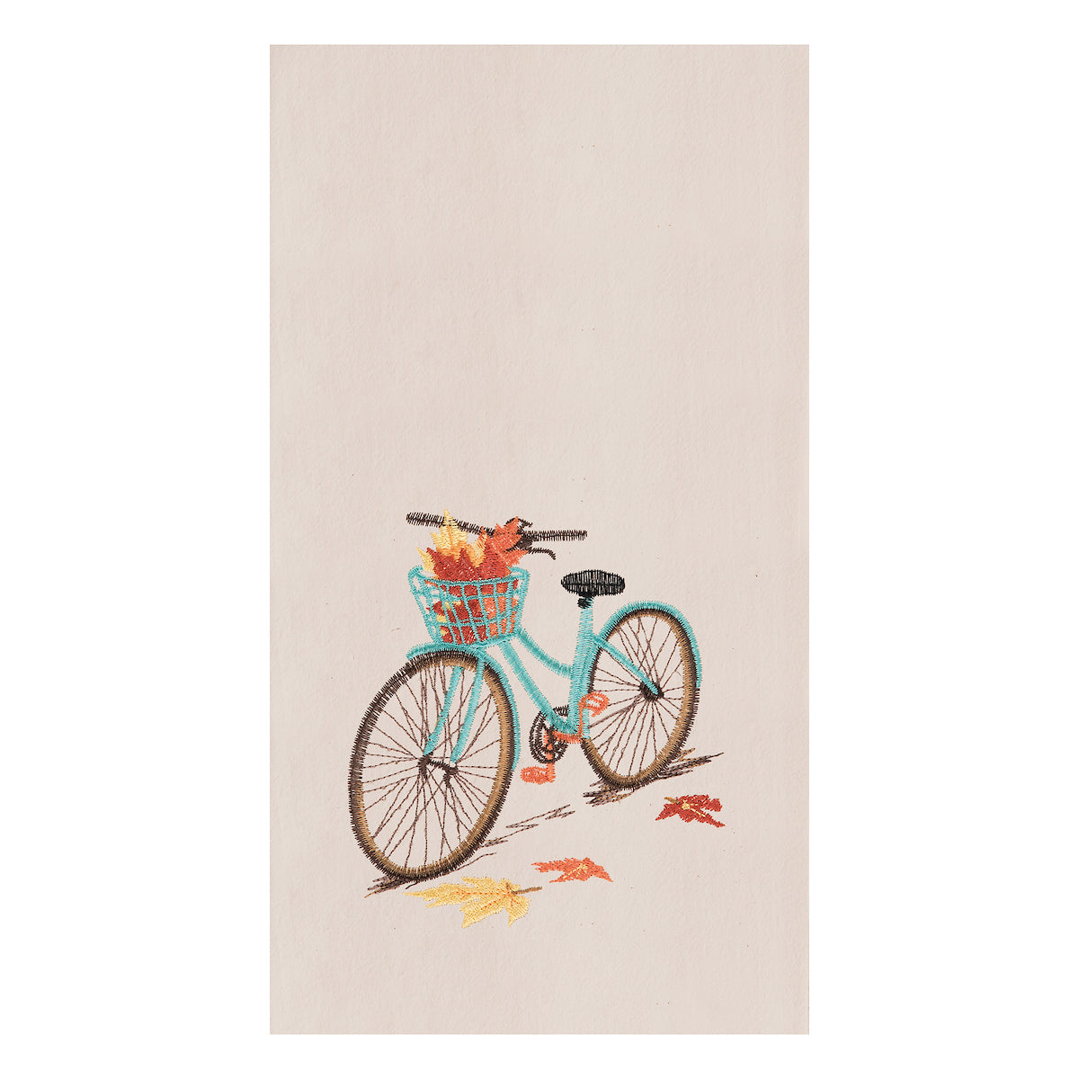 Fall Bike Flour Sack Kitchen Towel