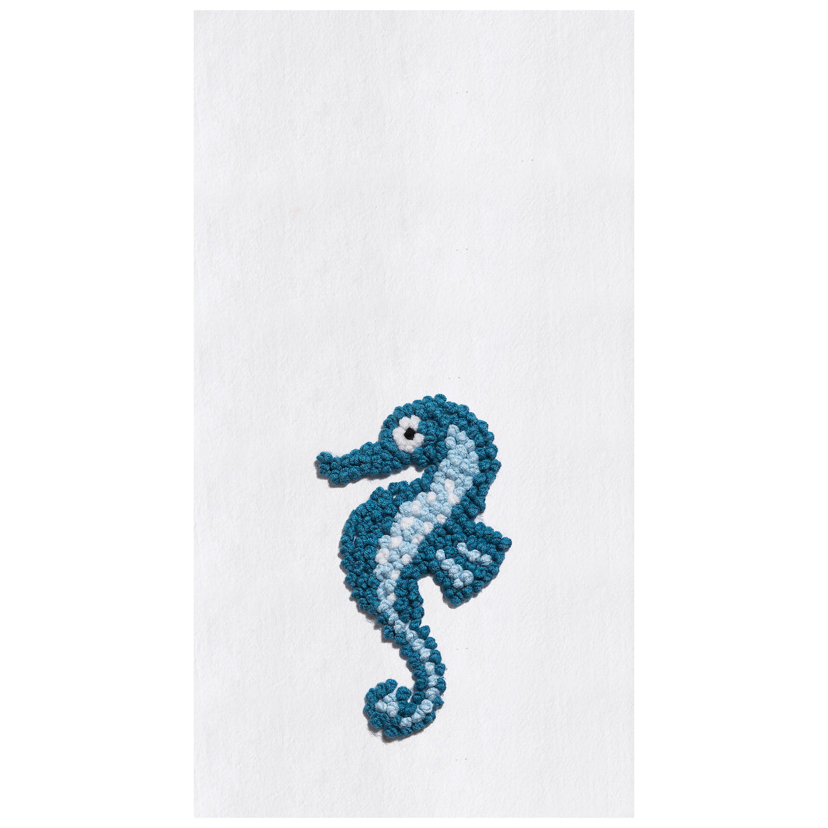 Seahorse French Knot Kitchen Towel