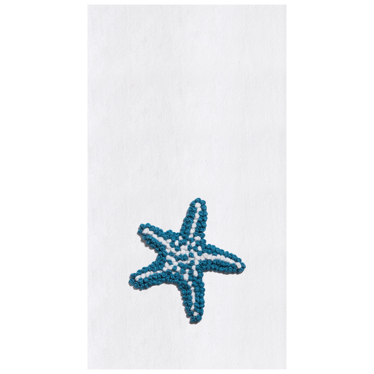 Starfish French Knot Kitchen Towel
