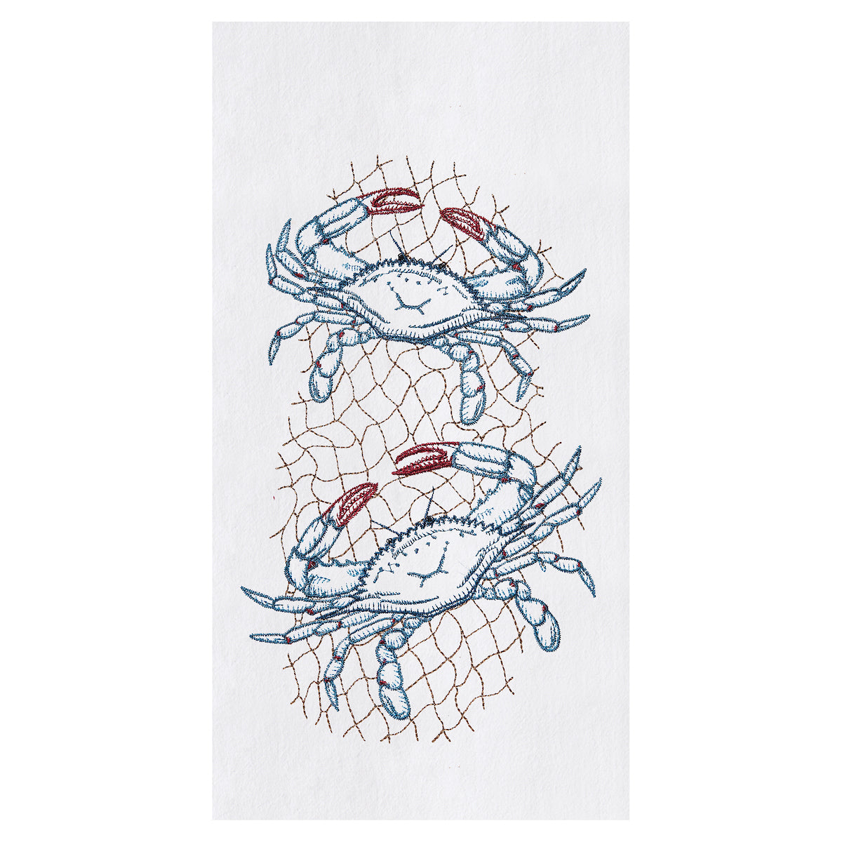 Crab Net Flour Sack Kitchen Towel