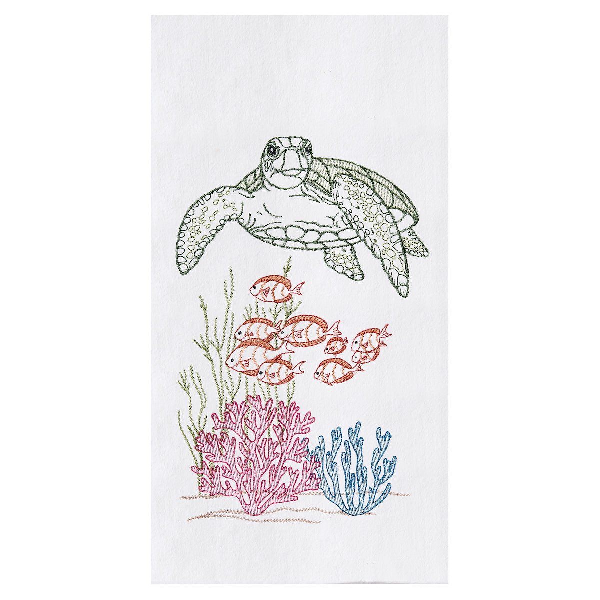Ocean Life Flour Sack Kitchen Towel