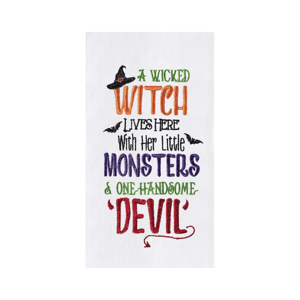 Witch, Monsters, & Devil Flour Sack Kitchen Towel