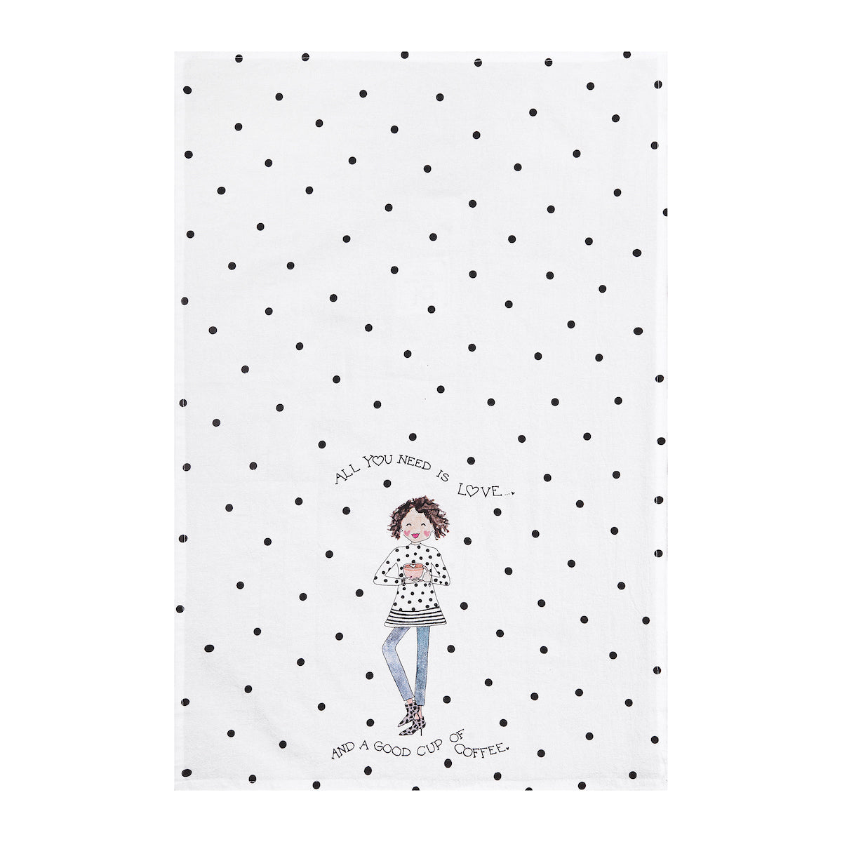 Love You Latte Kitchen Towel