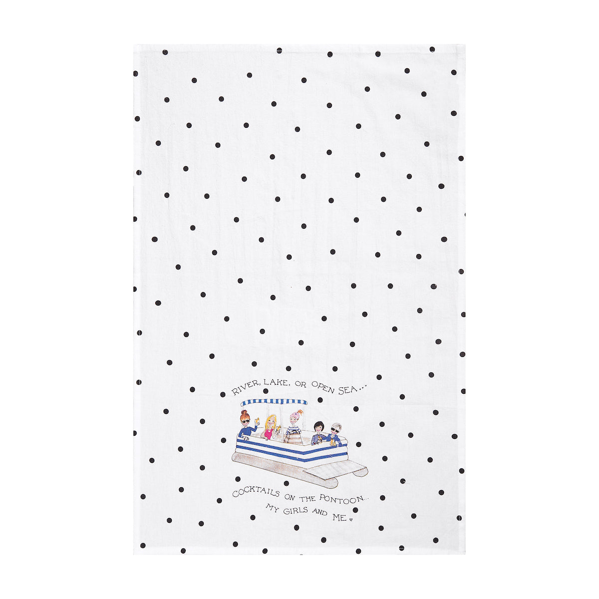 Pontoon Party with Peeps Printed Kitchen Towel