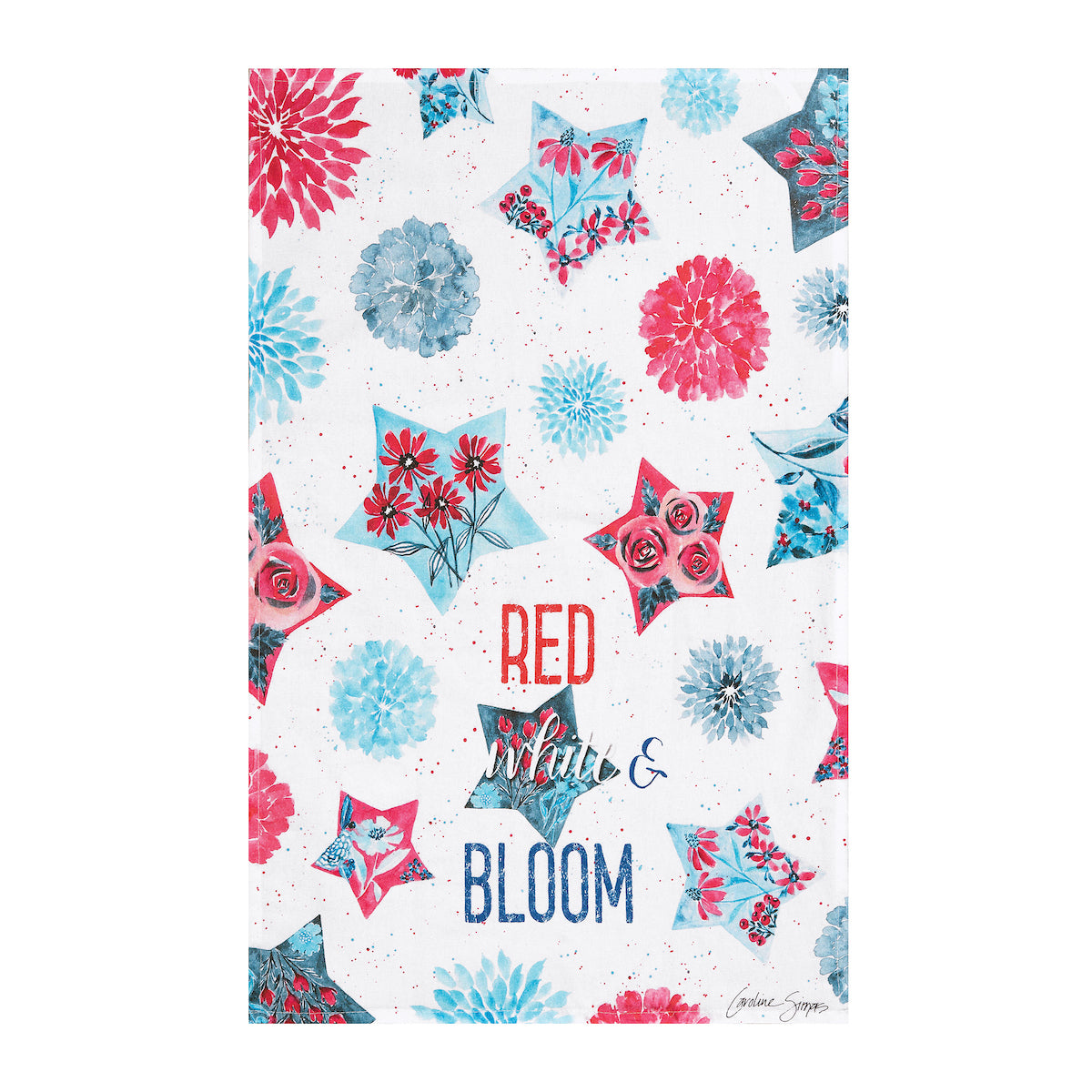 Red White & Bloom Kitchen Towel