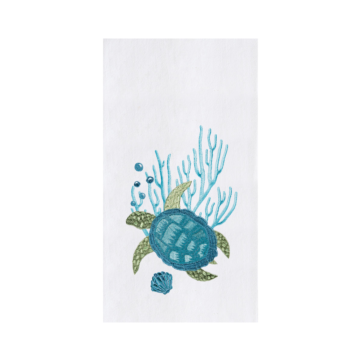 Turtle with Bubbles Flour Sack Kitchen Towel