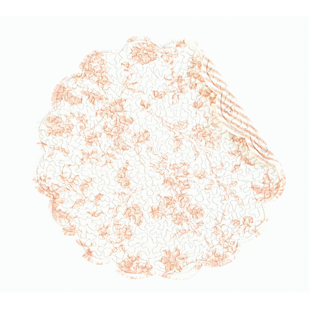 Brighton Pink Quilted Round Placemat