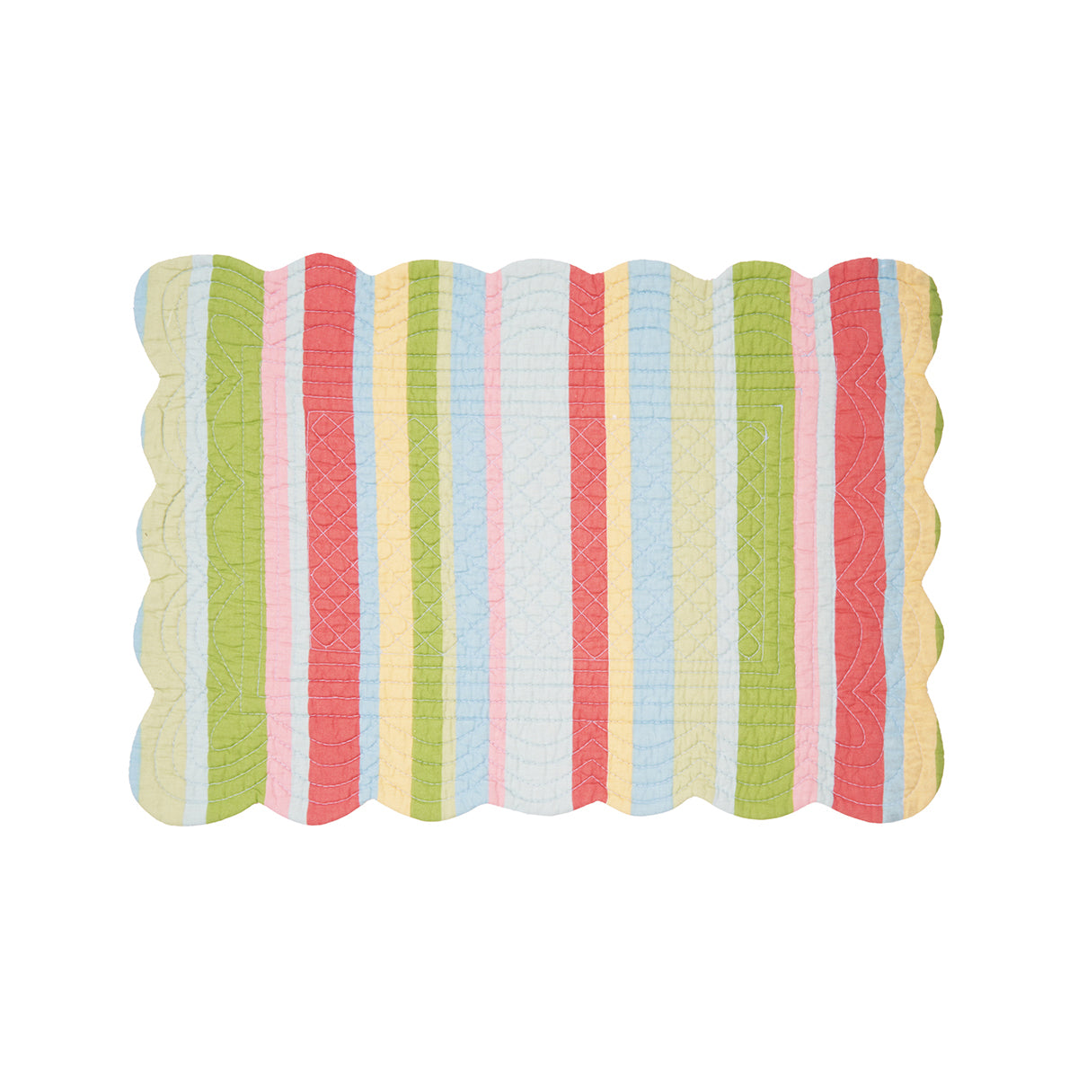 Bright Paisley Quilted Placemat