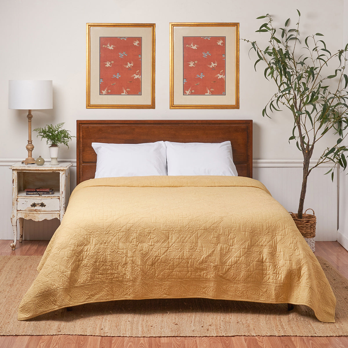 Asheville Cornsilk Full Queen Quilt