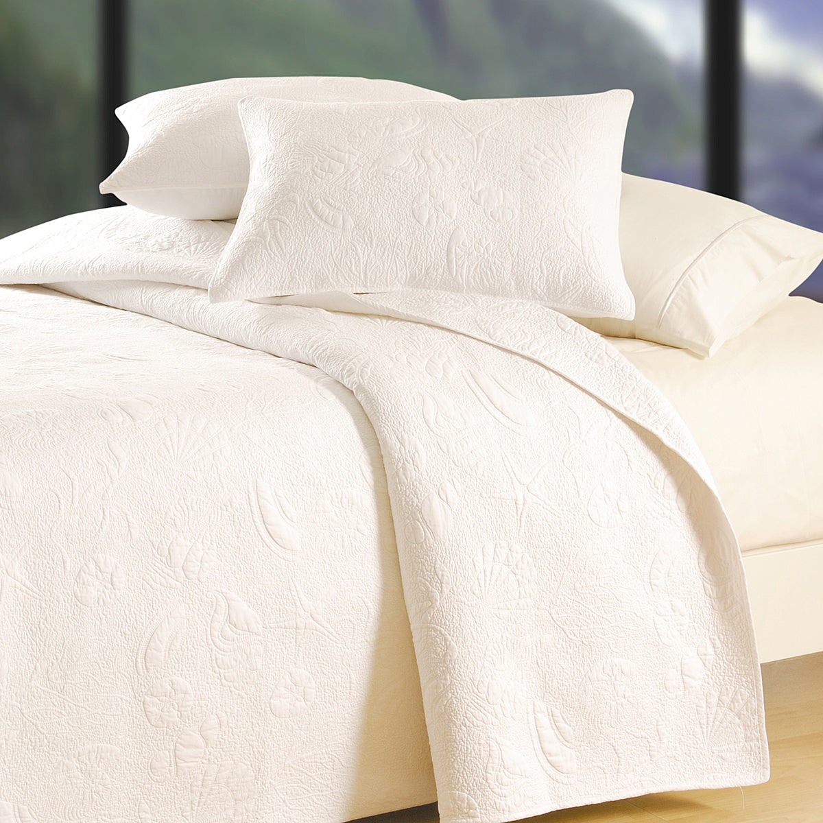 White Shell Matelasse