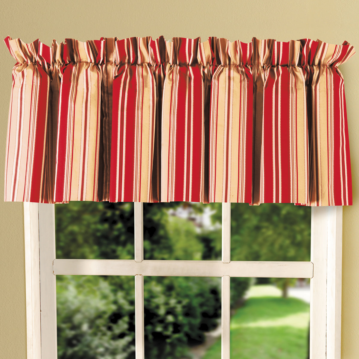 Birkdale Red Valance
