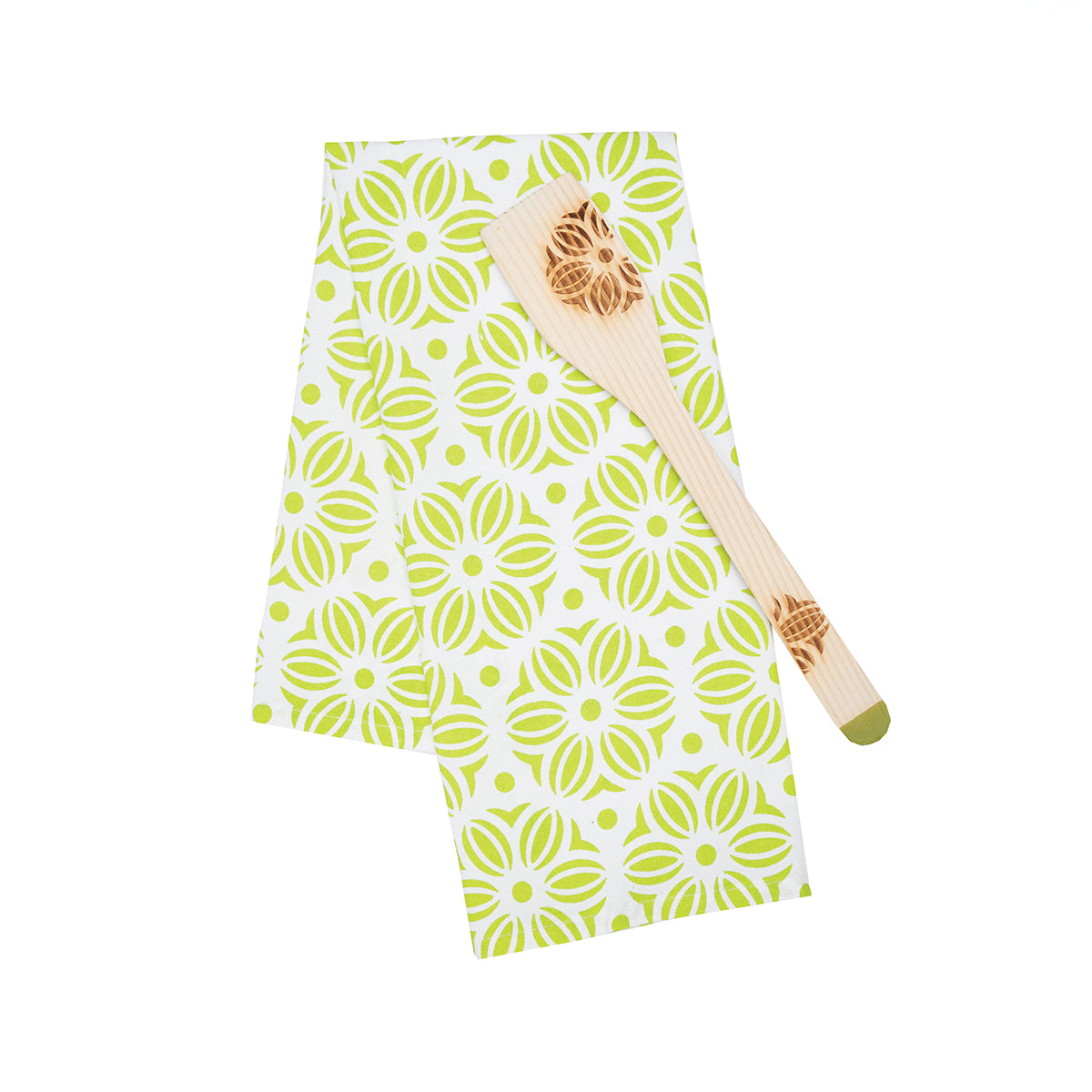 midge spatula & towel gift set 6 colors, asst. of 24