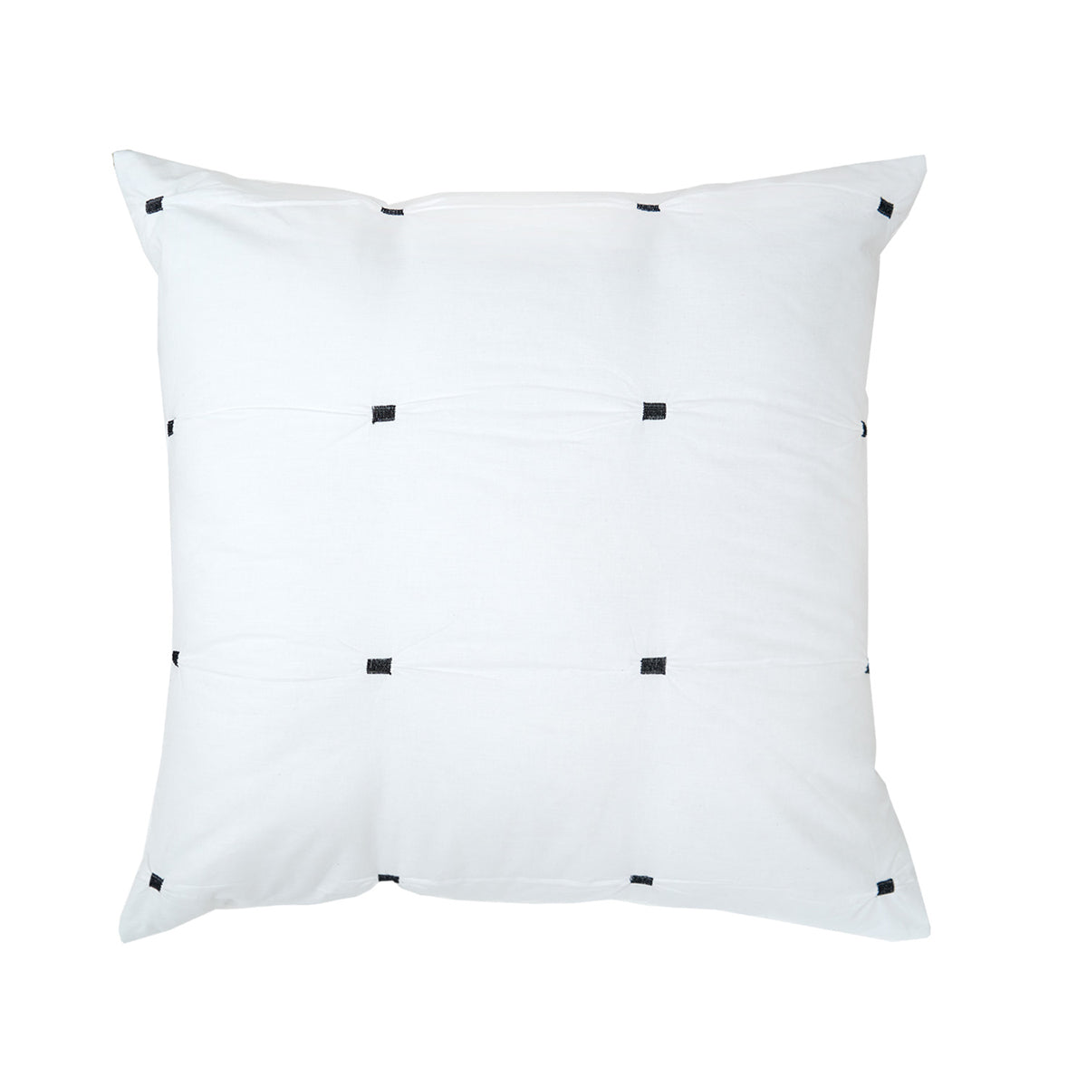 dot embroidery euro sham