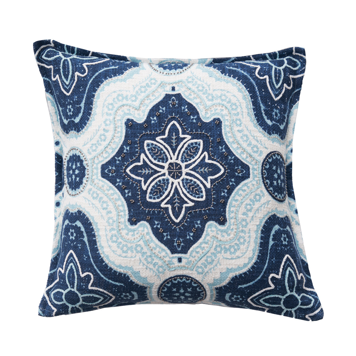 william indigo and surf pillow