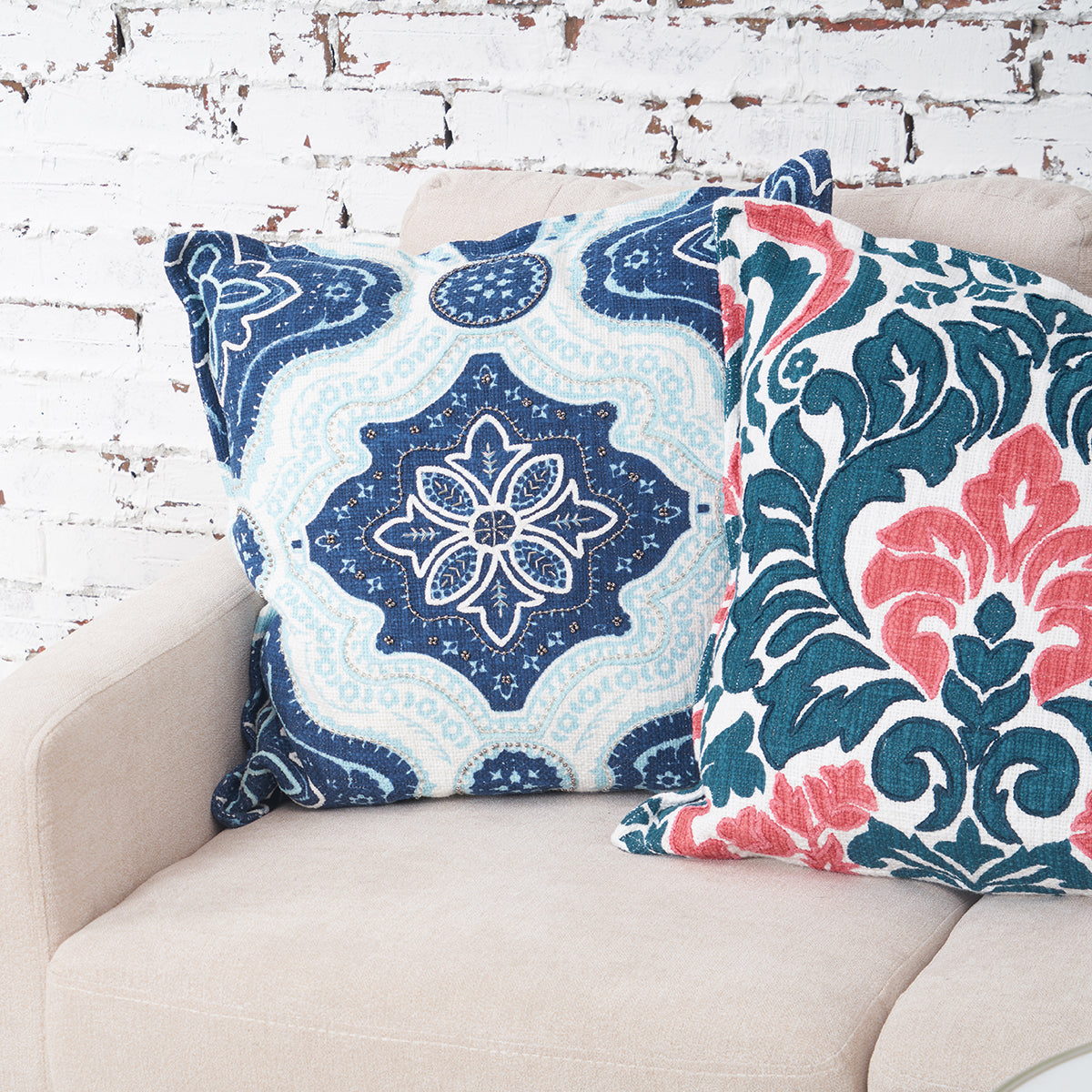 william indigo and surf pillow