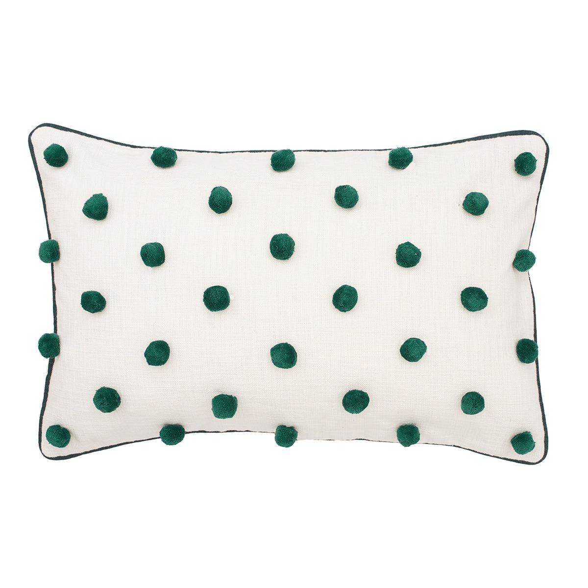 dot pompom pillow