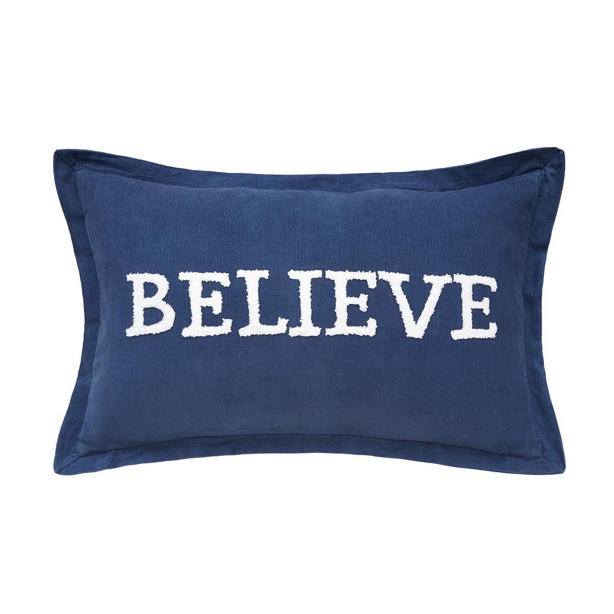 believe indigo pillow