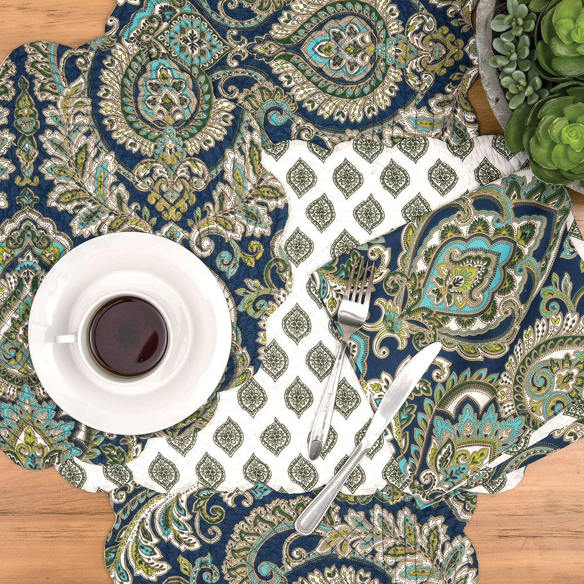 Ada Navy Table Linens