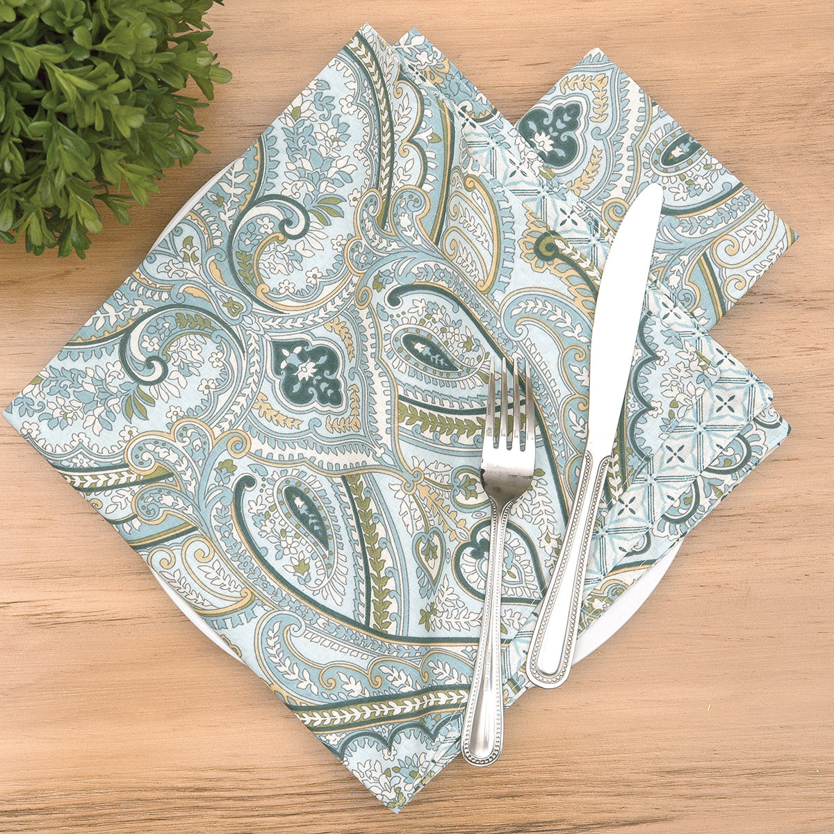 Amherst Blue Table Linens