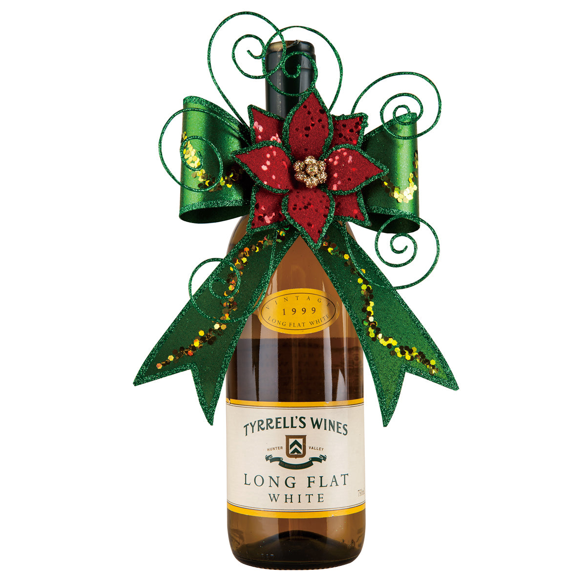 Holiday Bow Bottle Topper