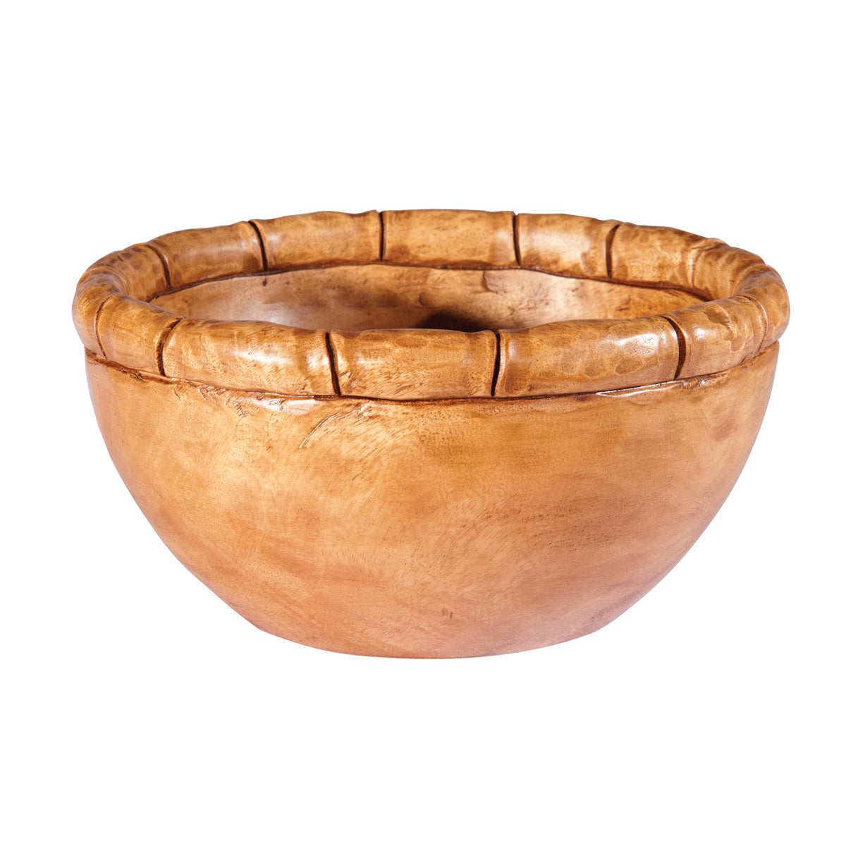 Bamboo Carved Salad Bowl
