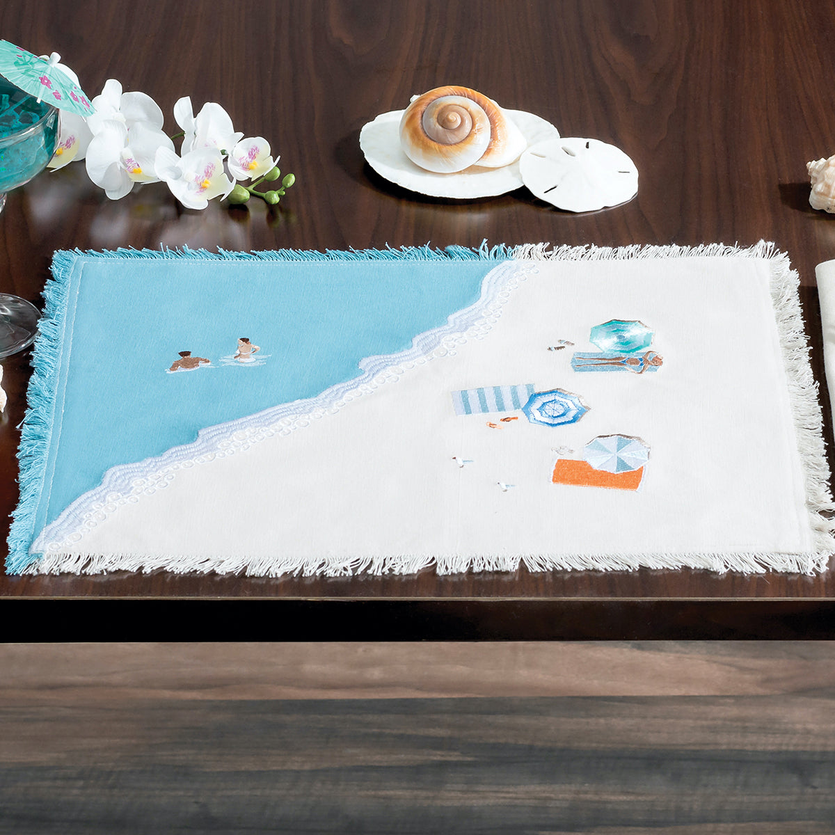 Beach Scene Table Linens