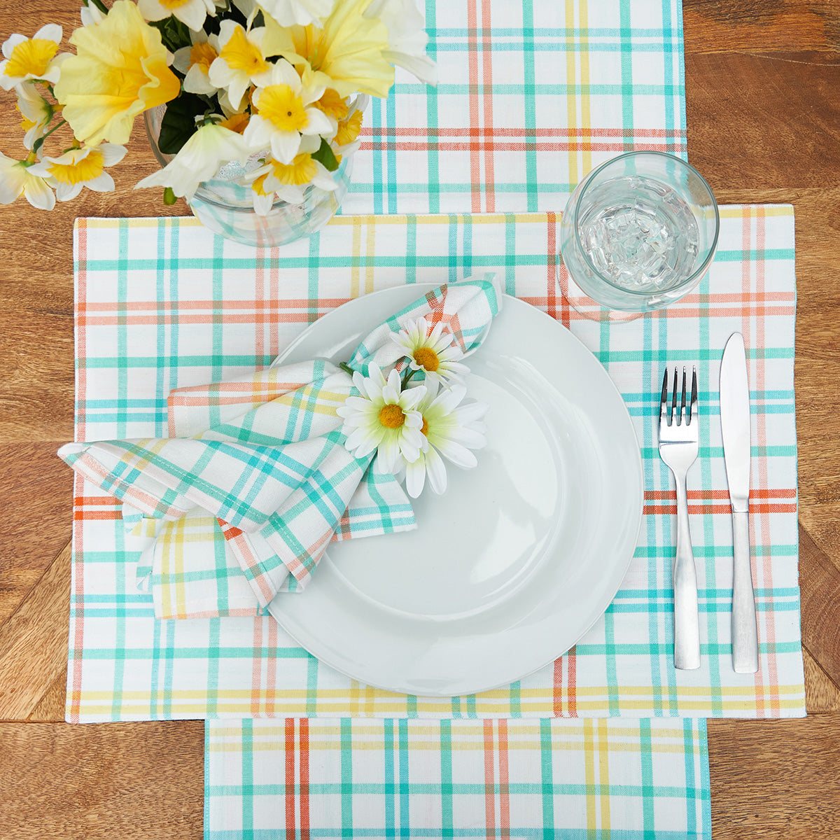 Bunny Trail Plaid Table Linens